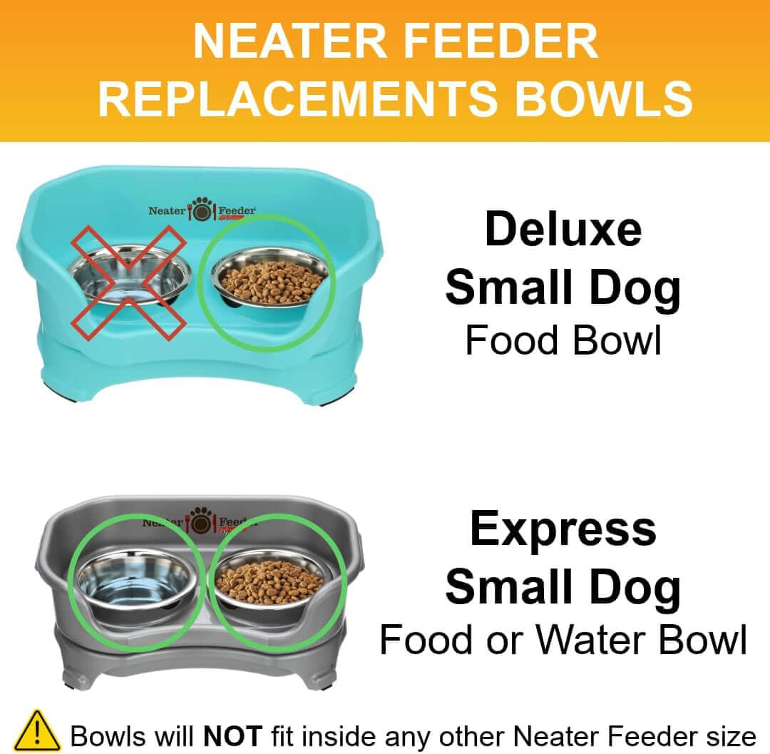 1.5 Cup 12 Oz. Stainless Steel Dog Bowls