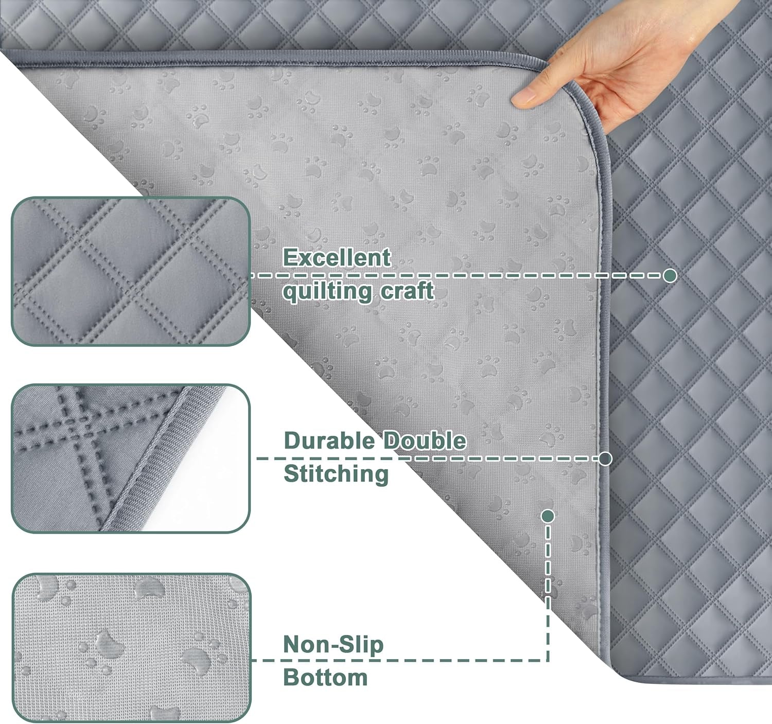 Reusable Washable Pee Pads for Dogs Large/Extra Large 36&