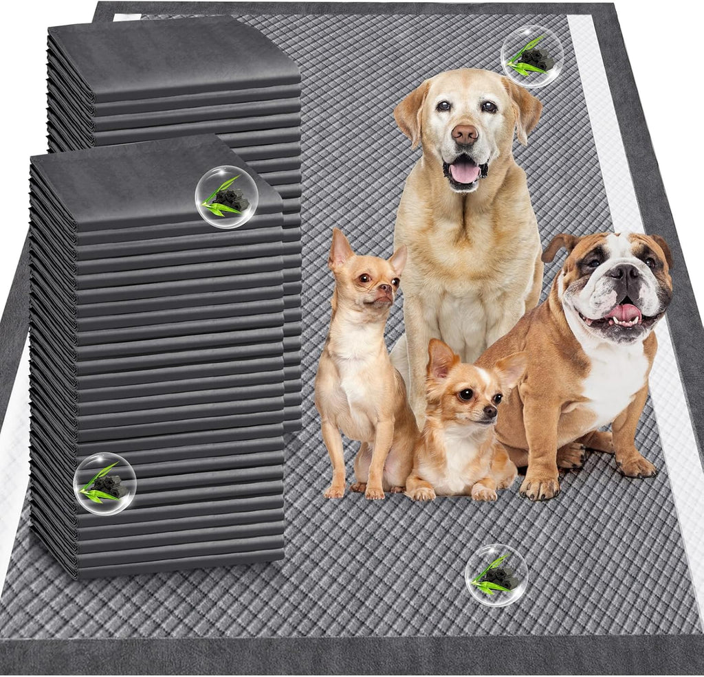 Upgrade Odor Control 4XL 36X36 Extra Large Thicken 9 Layers Extra Absorbent Charcoal Pee Pads for Dogs - Leak Proof Dog Training Pads Quick Dry - 30 Counts