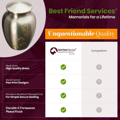 Ottillie Paws Legacy Series Pet Urn for Dogs
