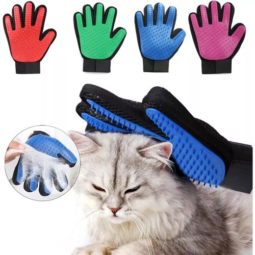 Right Hand Silicone Dogs and Cats Pet Bath Comb Glove Falling Hair Removal Brush