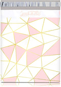 - 10X13 (100 Pack) Mosaic Triangle Poly Mailer Envelope Plastic Custom Mailing & Shipping Bags - Self Seal