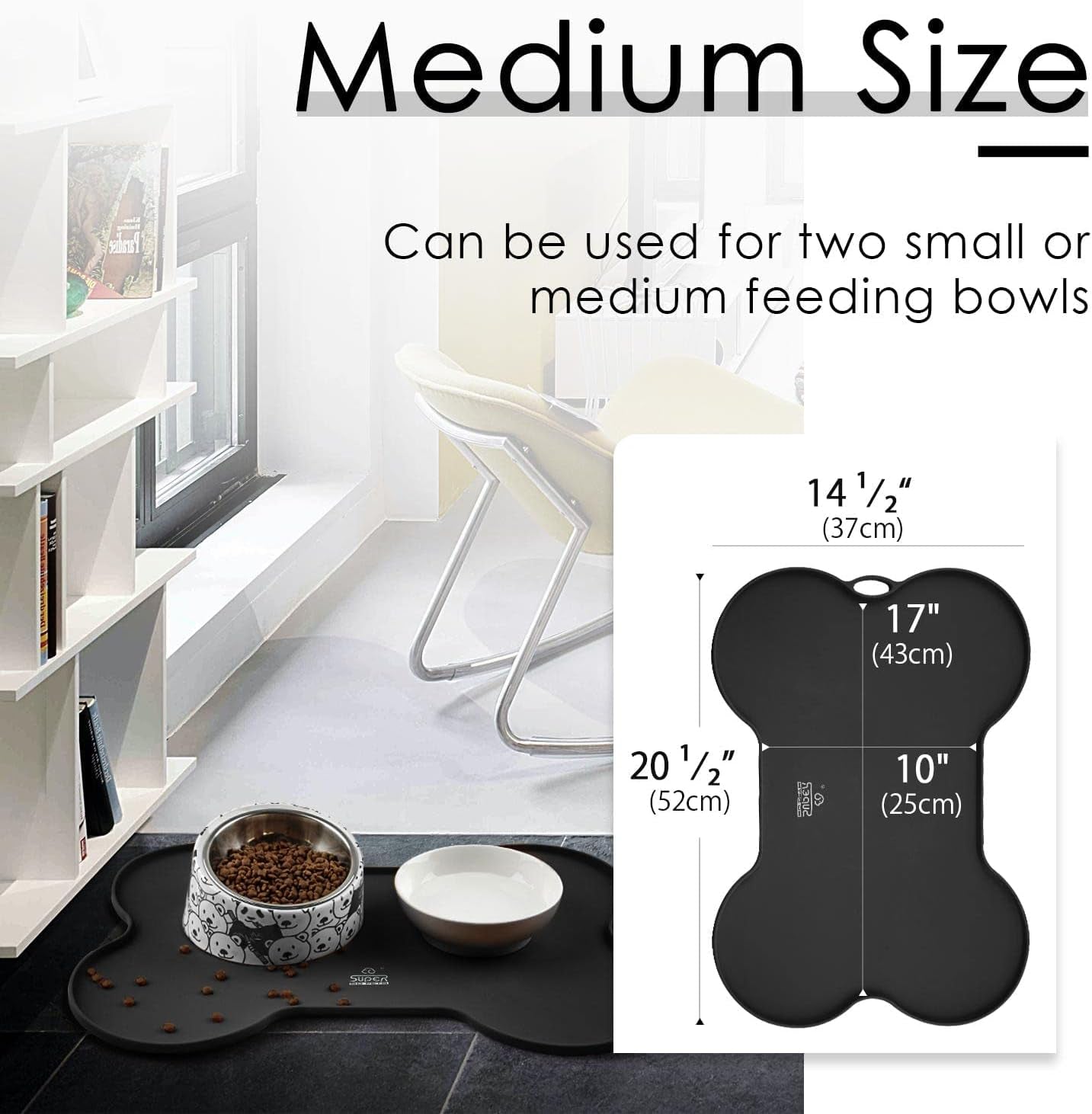 Dog Food Mat Dog Bowl Mat for Food
