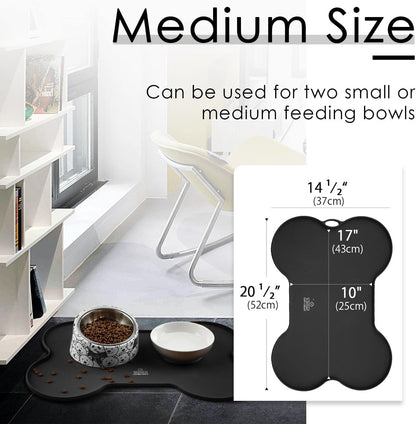 Dog Food Mat Dog Bowl Mat for Food
