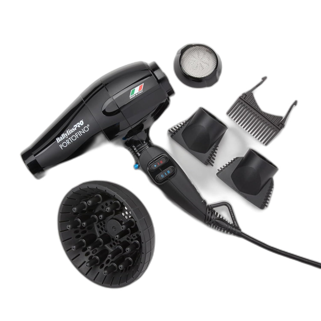 Babylisspro Nano Titanium Italian Portofino Hair Dryer - Professional 2000 Watt Blow Dryer