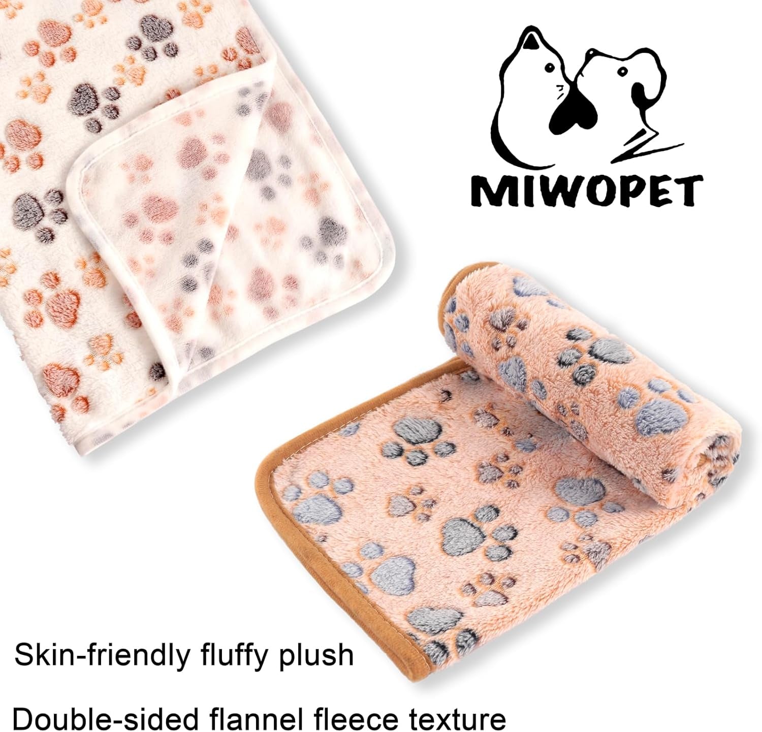3 Pack Cat and Dog Blanket Soft &amp; Warm Fleece Flannel Sleep Mat, Great Pet Throw for Puppy, Kitten,Cats,Small, Medium &amp; Large Dogs (Medium 30" X 20")