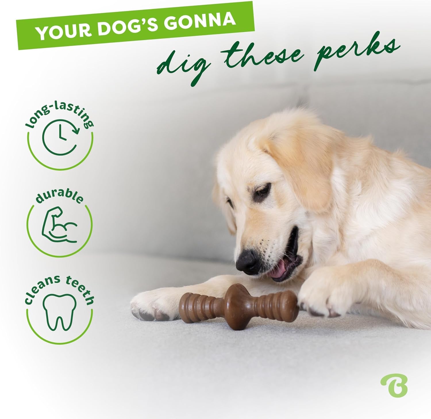 Zaggler Rolling Dog Chew Toy for Aggressive Chewers