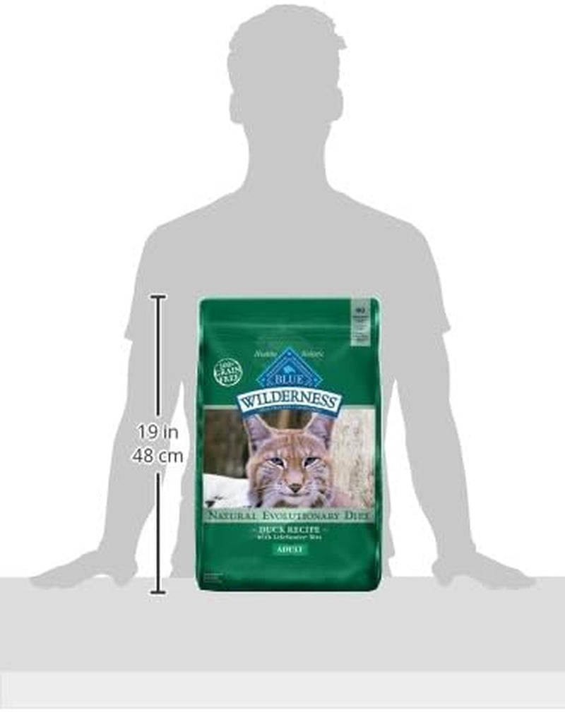 Blue Buffalo Wilderness Healthy Adult Dry Cat Food, Supports Health and Wellness, High-Protein &amp; Grain-Free, Duck, 11-Lb Bag
