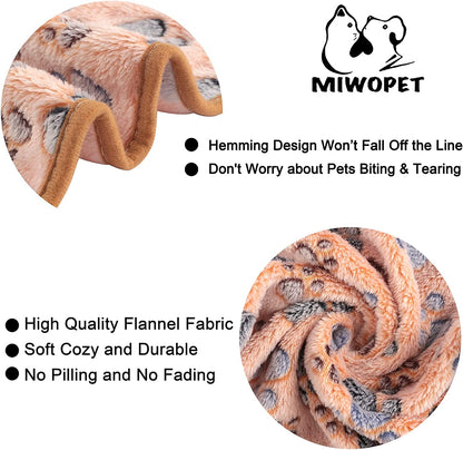 3 Pack Cat and Dog Blanket Soft &amp; Warm Fleece Flannel Sleep Mat, Great Pet Throw for Puppy, Kitten,Cats,Small, Medium &amp; Large Dogs (Medium 30" X 20")