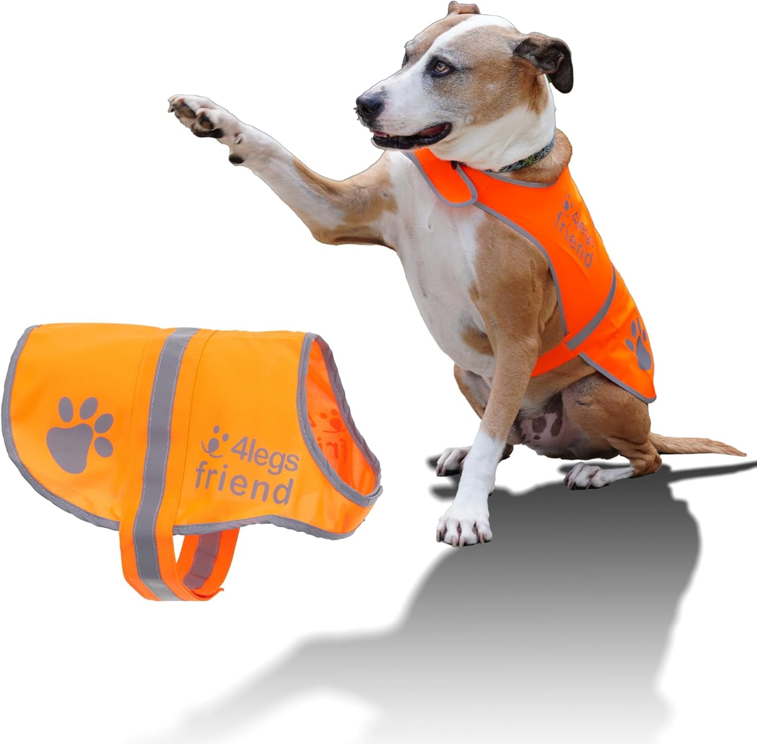 Reflective Dog Vest. Hi-Visibility, Oxford 300D Waterproof Blaze Orange Dog Vest Helps Protect Your Best Friend. Safeguard Your PUP from Motorists &amp; Hunting Accidents, on or off Leash