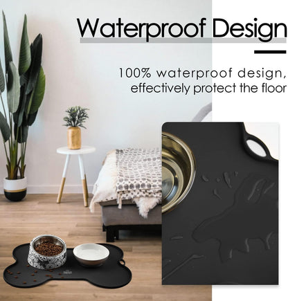 Dog Food Mat Dog Bowl Mat for Food