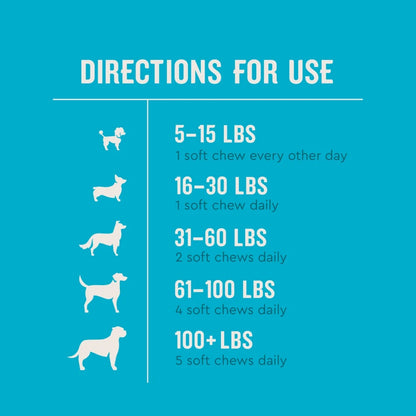 (3 Pack) Vetiq Hip &amp; Joint Supplement for Dogs, Chicken Flavored Soft Chews, 7.4 Oz, 60 Count