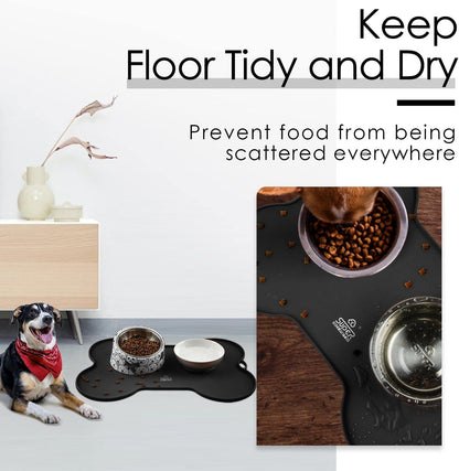 Dog Food Mat Dog Bowl Mat for Food