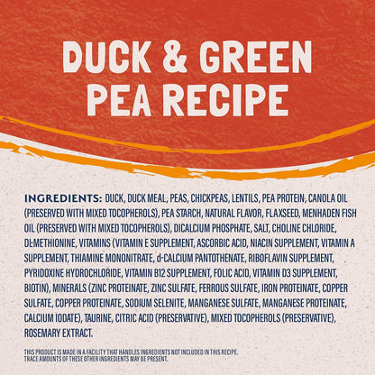 Limited Ingredient Adult Grain-Free Dry Cat Food, Reserve Duck &amp; Green Pea Recipe, 10 Pound (Pack of 1)
