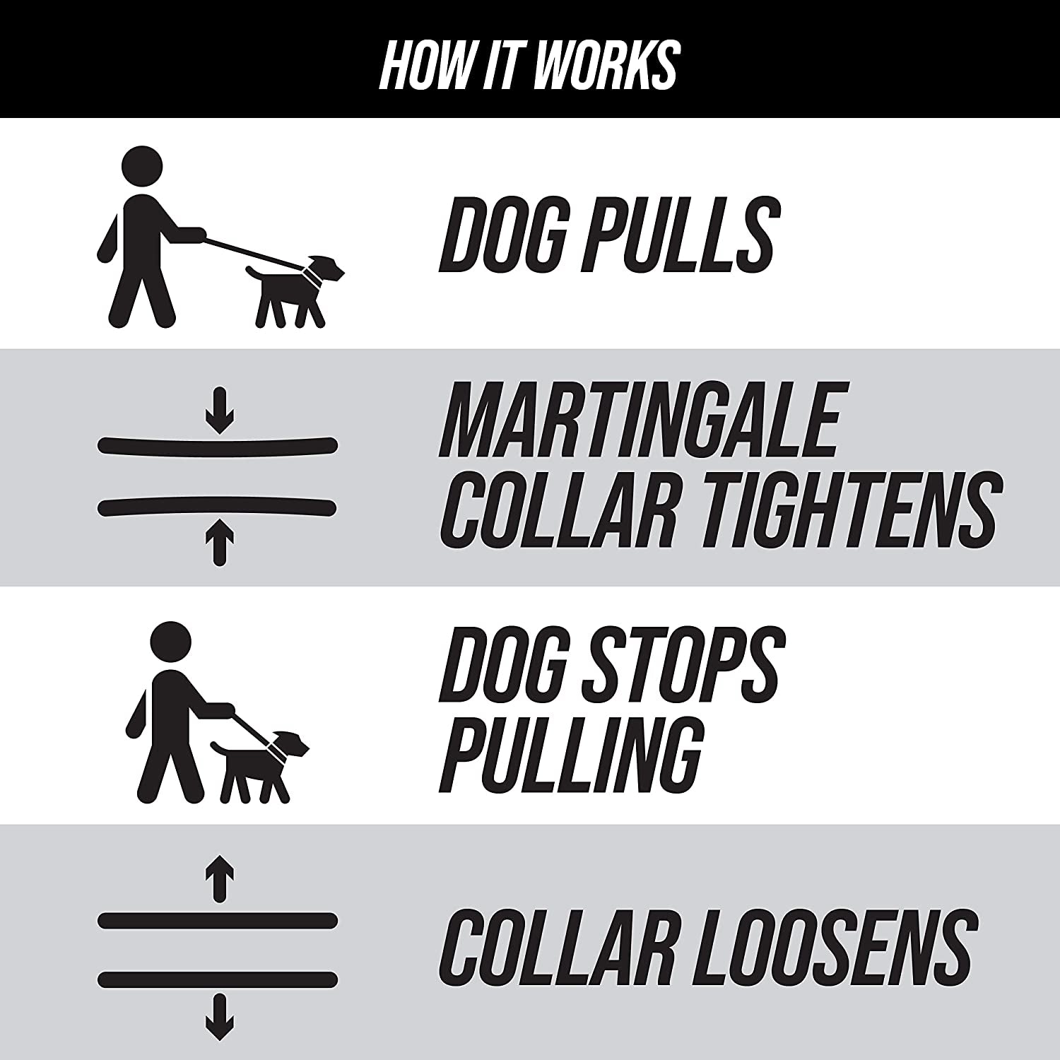 Martingale Collar for Dogs | Reflective Nylon Dog Collar