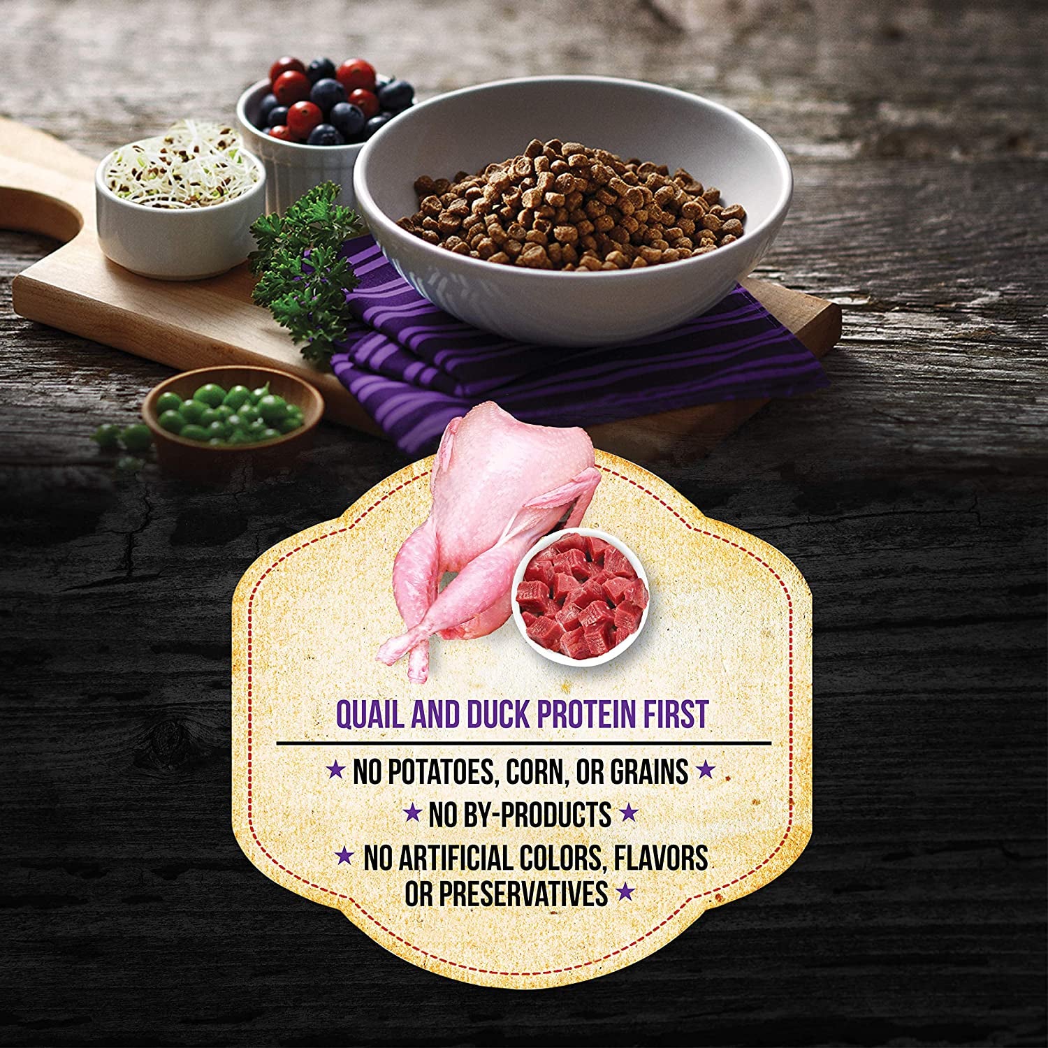 Market Fresh Quail &amp; Duck Meal Formula Grain-Free Dry Cat Food 4Lb