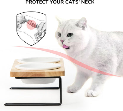 Elevated Cat Ceramic Bowls