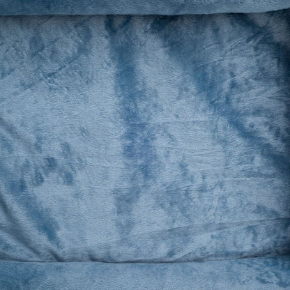 Rectangle Bolster Pet Bed, Dog Bed Medium Size, Blue with Orthopedic Insert.