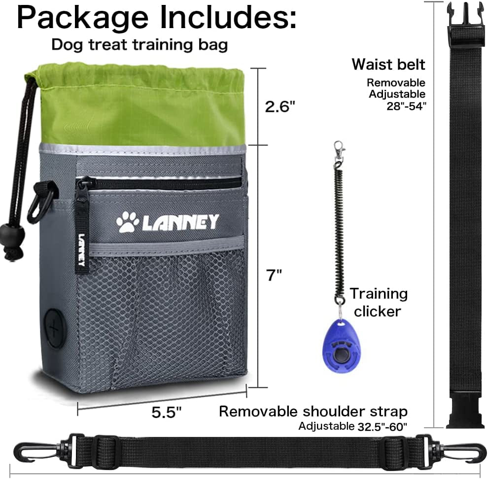 Dog Treat Pouch - 3 Ways to Wear Dog Treat Bag