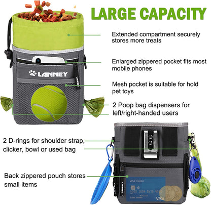 Dog Treat Pouch - 3 Ways to Wear Dog Treat Bag