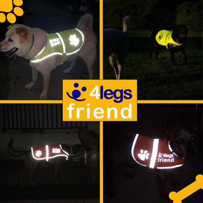 Reflective Dog Vest. Hi-Visibility, Oxford 300D Waterproof Blaze Orange Dog Vest Helps Protect Your Best Friend. Safeguard Your PUP from Motorists &amp; Hunting Accidents, on or off Leash