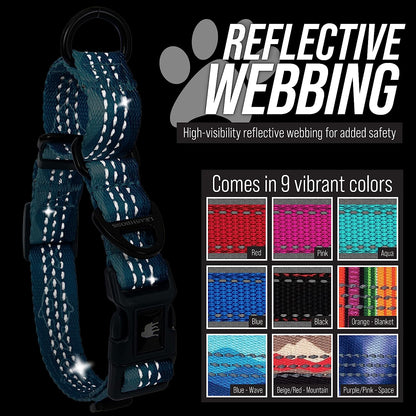 Martingale Collar for Dogs | Reflective Nylon Dog Collar
