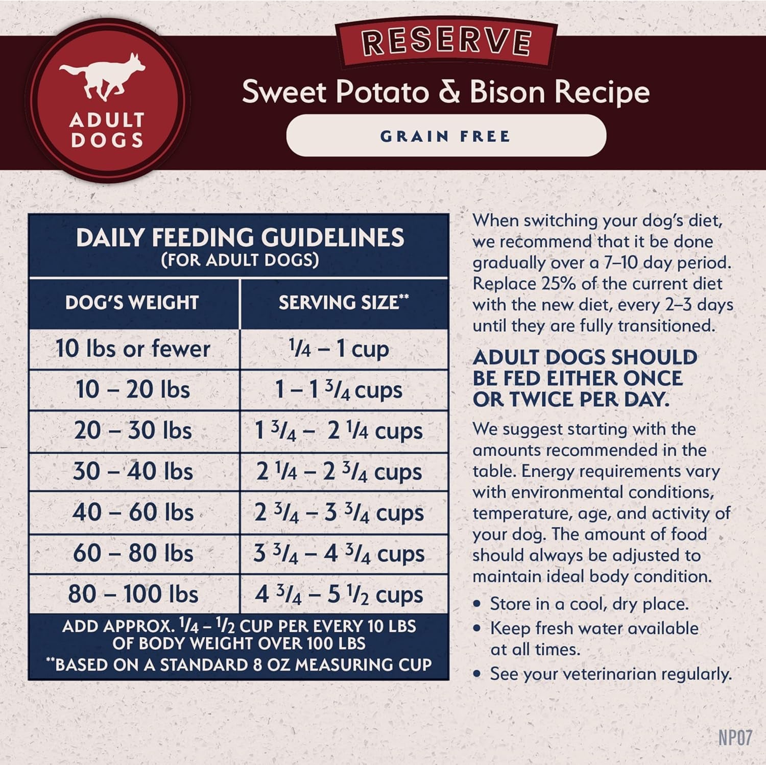 Limited Ingredient Adult Grain-Free Dry Dog Food, Reserve Sweet Potato &amp; Bison Recipe, 4 Pound (Pack of 1)