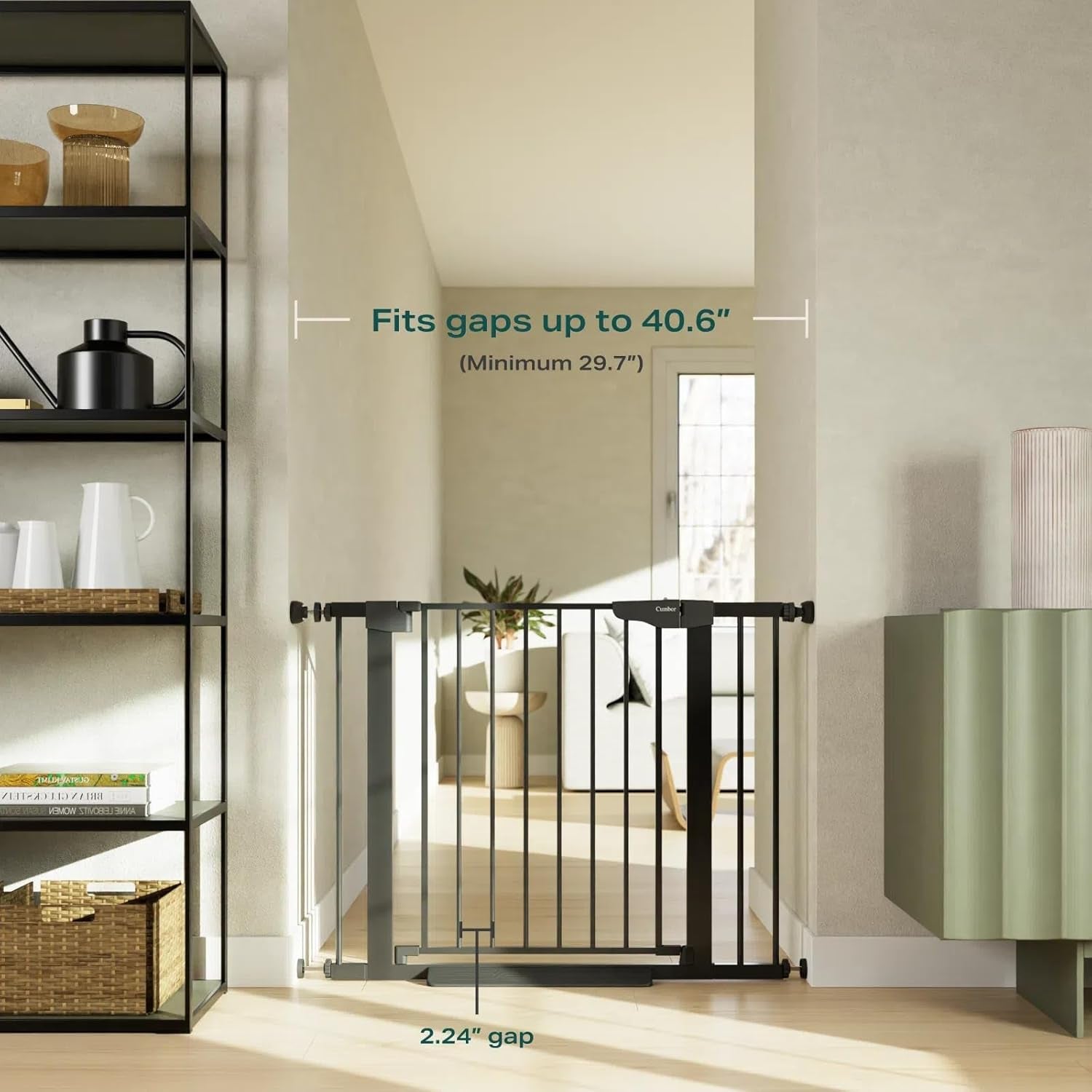29.7-40.6" Baby Gate for Stairs, Mom&
