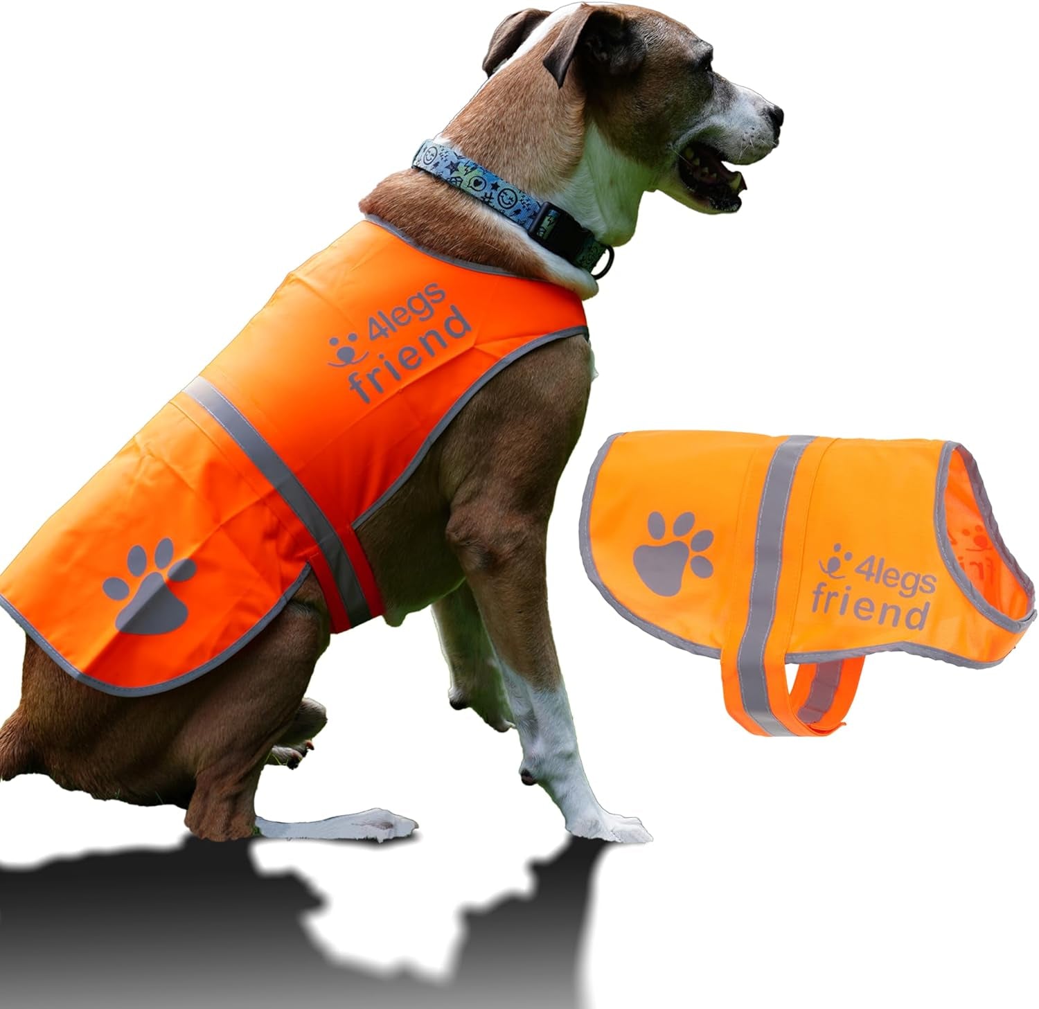 Reflective Dog Vest. Hi-Visibility, Oxford 300D Waterproof Blaze Orange Dog Vest Helps Protect Your Best Friend. Safeguard Your PUP from Motorists &amp; Hunting Accidents, on or off Leash