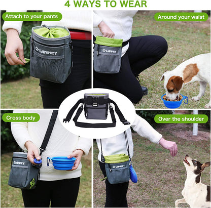 Dog Treat Pouch - 3 Ways to Wear Dog Treat Bag
